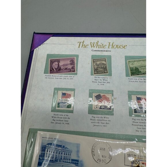 The White House Commemorative Stamp Set In Exclusive Postal Society Folder READ - Picture 8 of 16